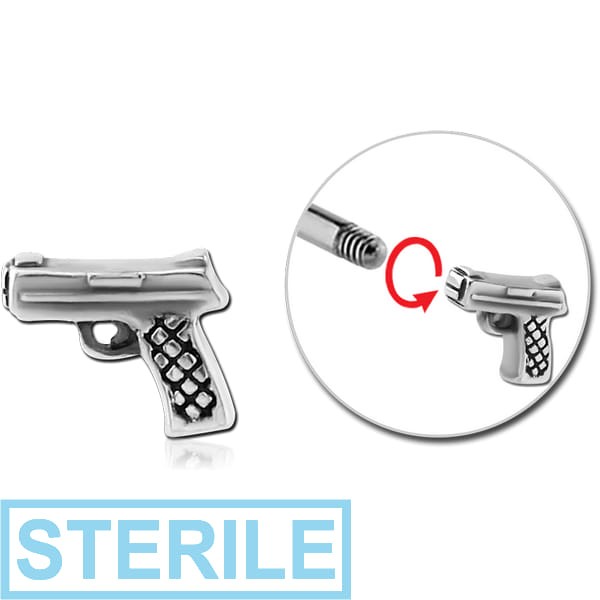 STERILE SURGICAL STEEL ATTACHMENT FOR 1.6 MM THREADED PINS - GUN