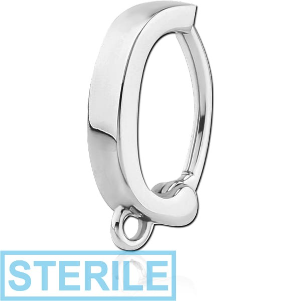 STERILE SURGICAL STEEL BELLY CLICKER - WITH HOOP