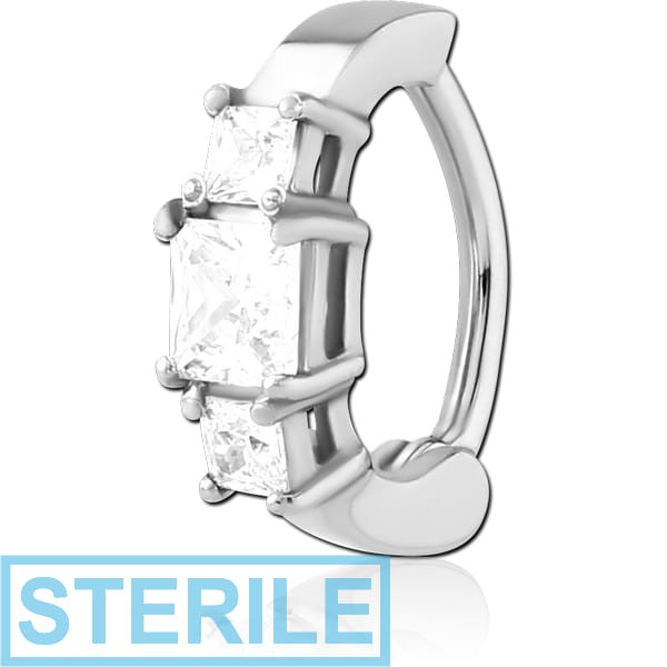 STERILE SURGICAL STEEL JEWELLED BELLY CLICKER