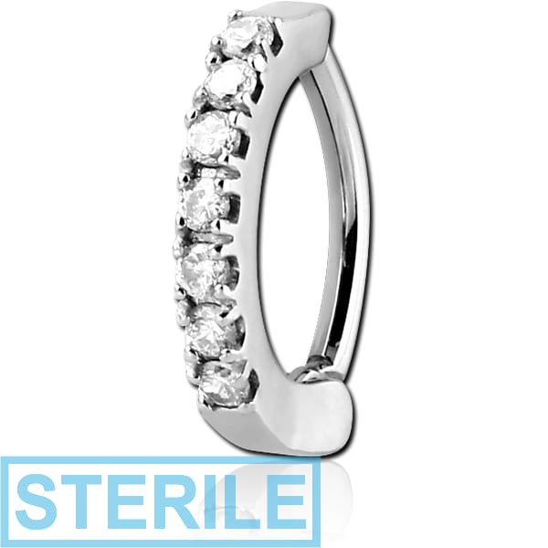 STERILE SURGICAL STEEL JEWELLED BELLY CLICKER