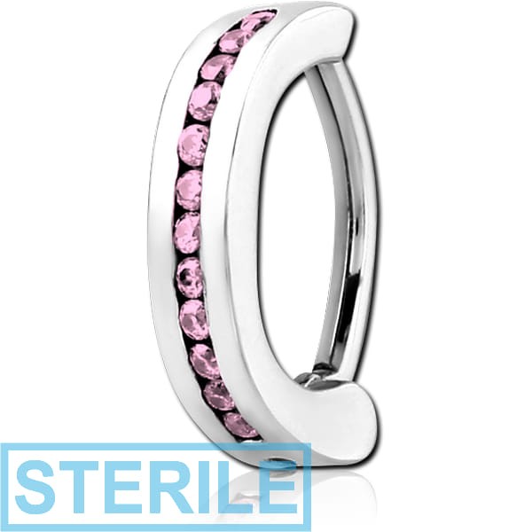 STERILE SURGICAL STEEL JEWELLED BELLY CLICKER