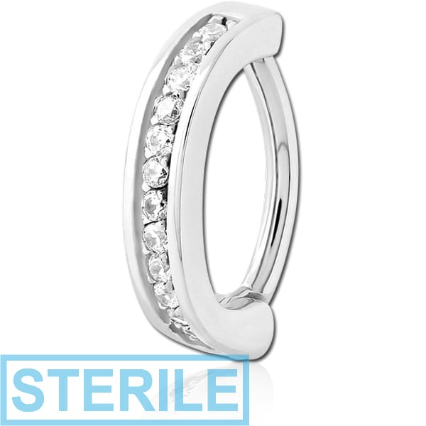 STERILE SURGICAL STEEL JEWELLED BELLY CLICKER