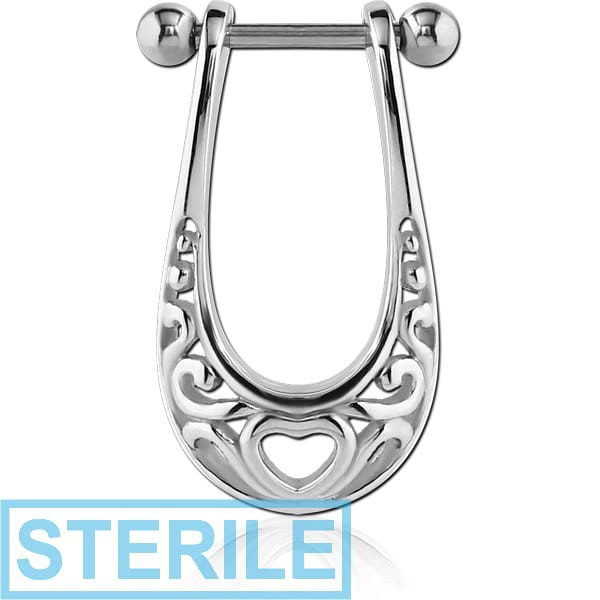 STERILE SURGICAL STEEL CARTILAGE SHIELD - HEART