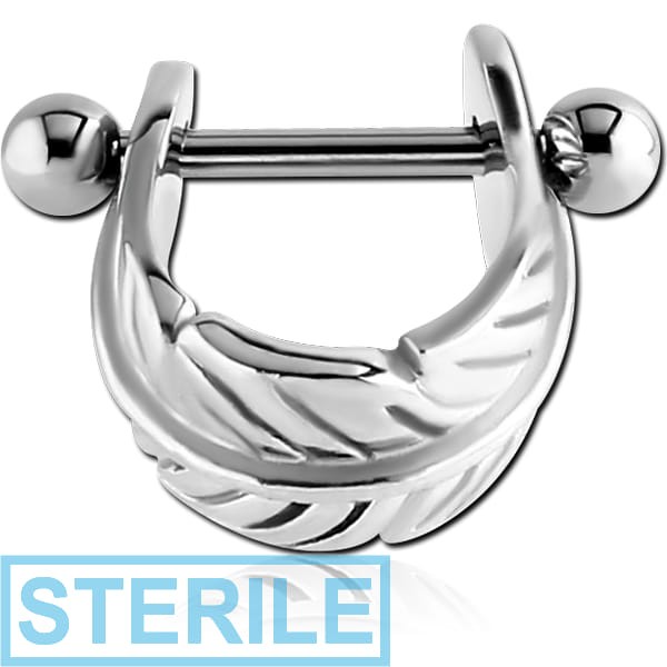 STERILE SURGICAL STEEL CARTILAGE SHIELD - LEAF