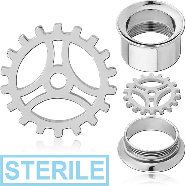 STERILE SURGICAL STEEL DISC ATTACHMENT FOR THREADED TUNNEL SIZE 10.0 - GEAR