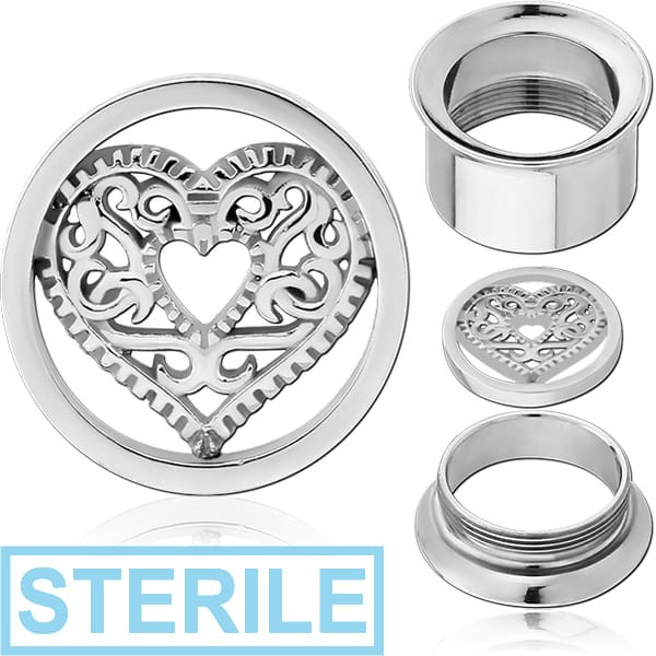 STERILE SURGICAL STEEL DISC ATTACHMENT FOR THREADED TUNNEL SIZE 20.0 - HEART