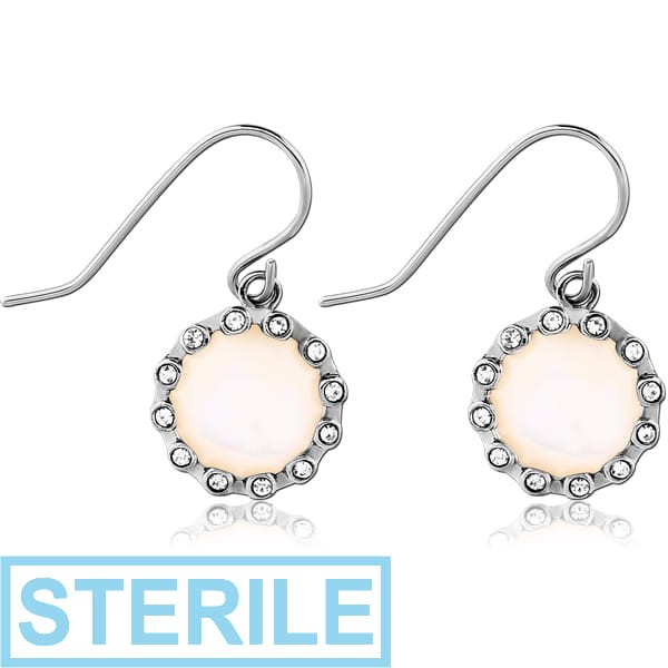 STERILE SURGICAL STEEL PREMIUM CRYSTALS JEWELLED EARRINGS