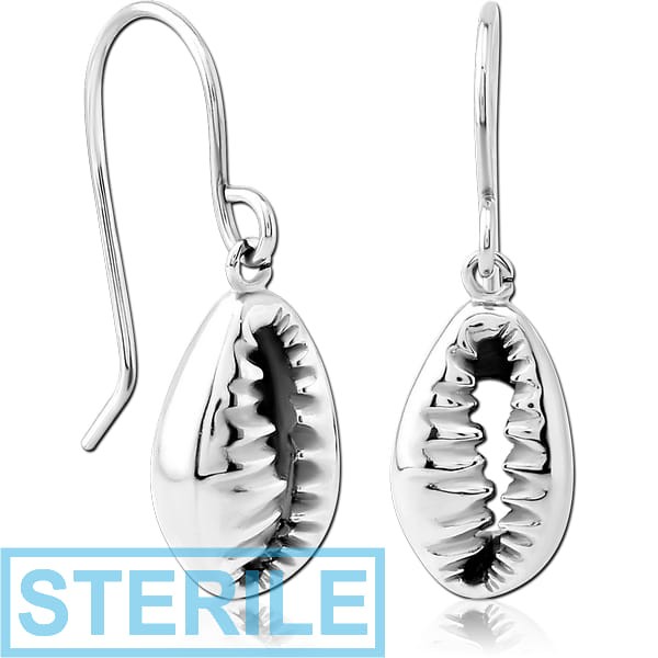 STERILE SURGICAL STEEL EARRINGS - SHELL