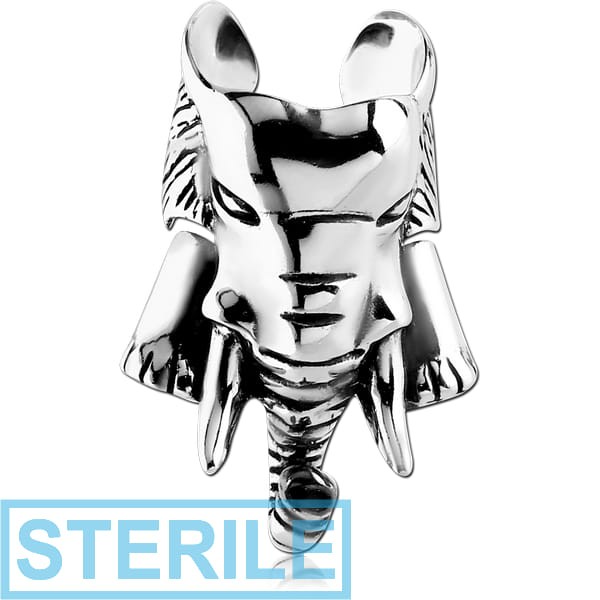 STERILE SURGICAL STEEL EAR CUFF - ELEPHANT