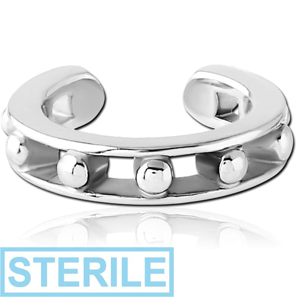 STERILE SURGICAL STEEL EAR CUFF