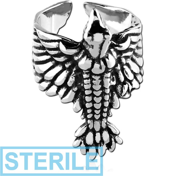 STERILE SURGICAL STEEL EAR CUFF - BIRD