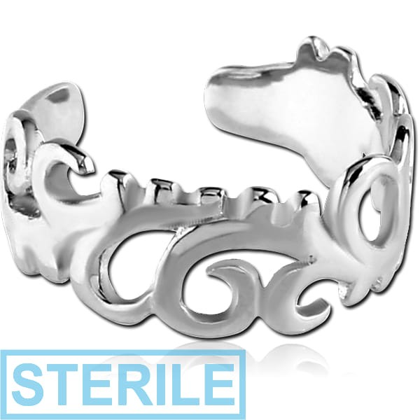 STERILE SURGICAL STEEL EAR CUFF