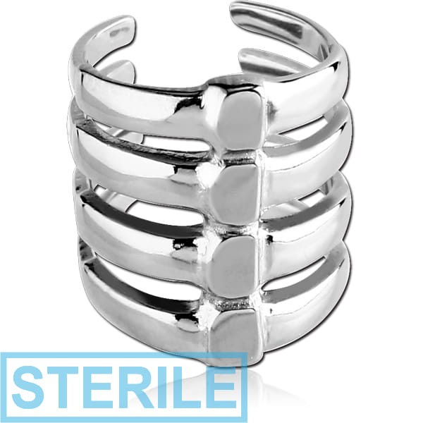 STERILE SURGICAL STEEL EAR CUFF - SPINE