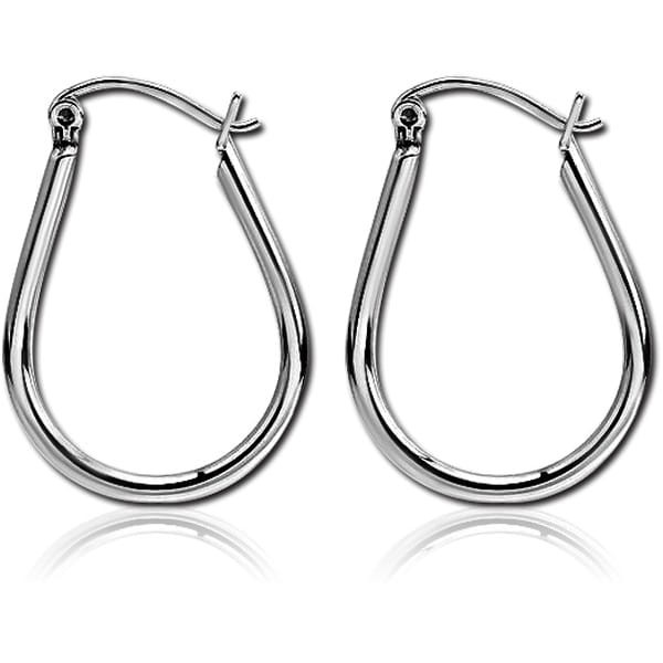 STERILE SURGICAL STEEL WIRE HOOP EARRINGS