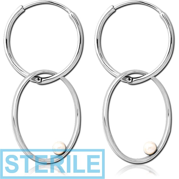 STERILE SURGICAL STEEL EARRINGS