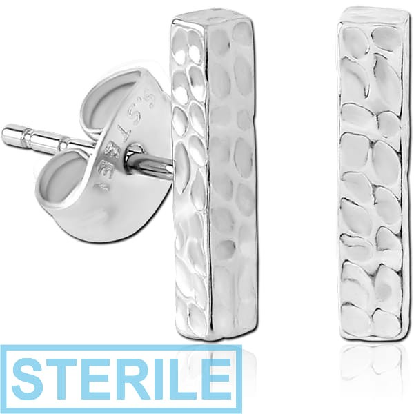 STERILE SURGICAL STEEL EAR STUDS