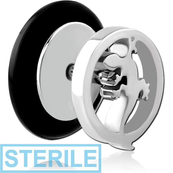 STERILE SURGICAL STEEL FAKE PLUG - SALAMANDER