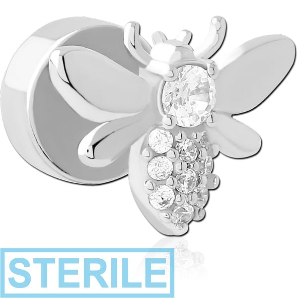 STERILE SURGICAL STEEL JEWELLED FAKE PLUG