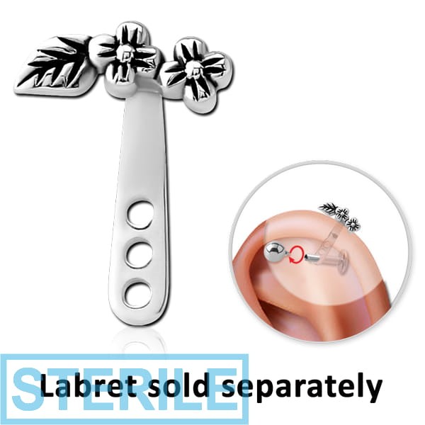STERILE SURGICAL STEEL HELLIX WRAP - LEAVES FLOWER