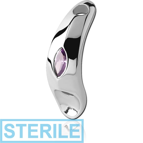 STERILE SURGICAL STEEL JEWELLED INTIMATE SHIELD