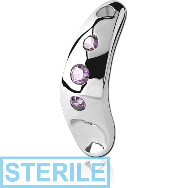 STERILE SURGICAL STEEL JEWELLED INTIMATE SHIELD