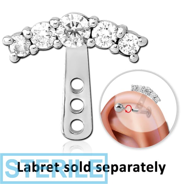 STERILE SURGICAL STEEL JEWELLED HELIX WRAP