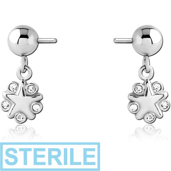 STERILE SURGICAL STEEL PUSH FIT JEWELLED ATTACHMENT FOR BIOFLEX INTERNAL NIPPLE SHIELD