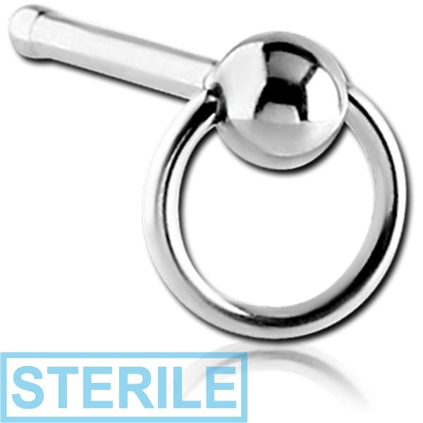 STERILE SURGICAL STEEL SLAVE BALL NOSE BONE