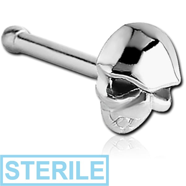 STERILE SURGICAL STEEL NOSE BONE - SKULL