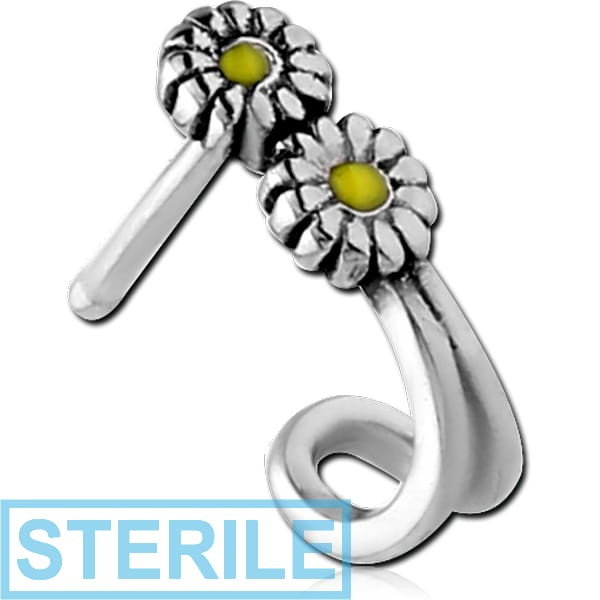 STERILE SURGICAL STEEL WRAP AROUND NOSE BONE - DAISY