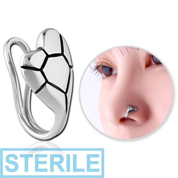 STERILE SURGICAL STEEL NOSE CLIP - HEART