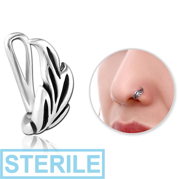 STERILE SURGICAL STEEL NOSE CLIP - LEAF
