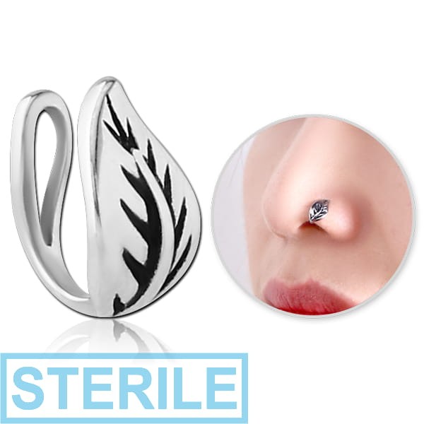 STERILE SURGICAL STEEL NOSE CLIP - LEAF