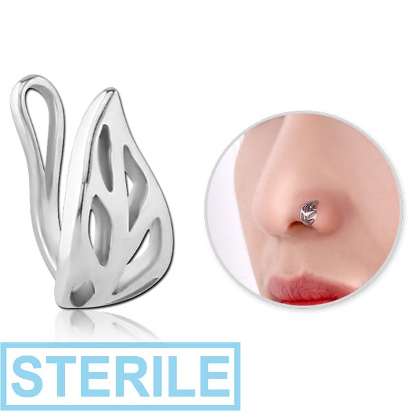 STERILE SURGICAL STEEL NOSE CLIP - LEAF