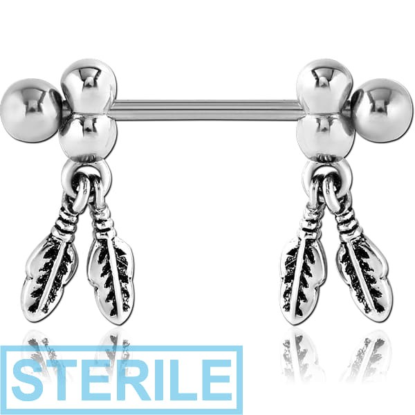 STERILE SURGICAL STEEL NIPPLE SHIELD - FEATHER
