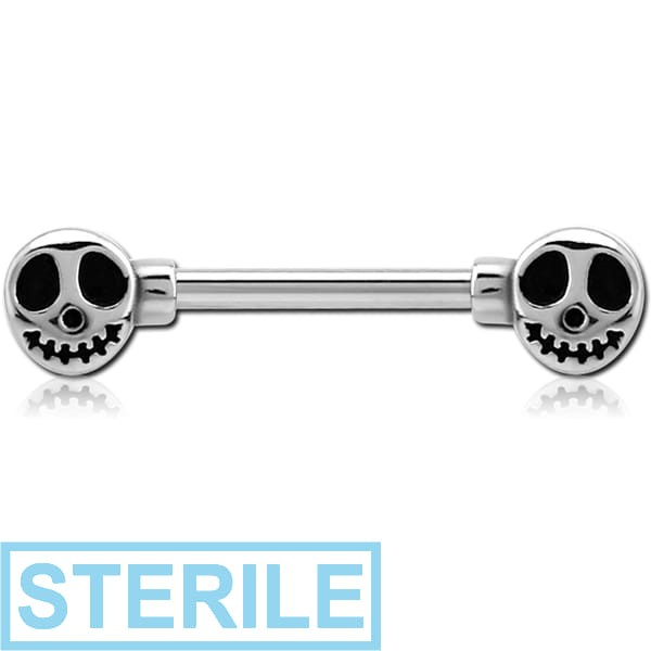 Sterile Surgical Steel Nipple Bar - Ghost | Body Piercing Shop