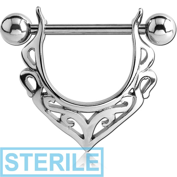 STERILE SURGICAL STEEL NIPPLE SHIELD - FILIGREE V