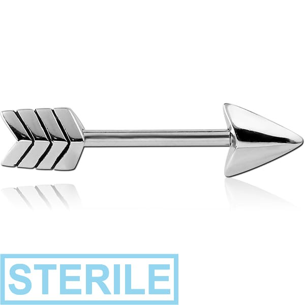 STERILE SURGICAL STEEL NIPPLE BAR - ARROW