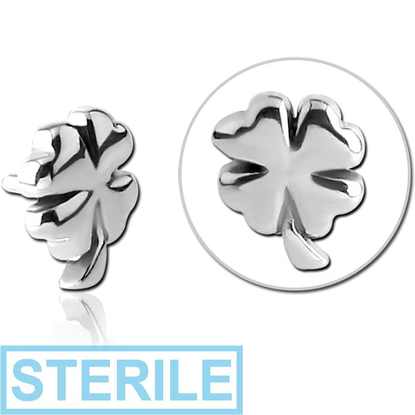 STERILE SURGICAL STEEL PUSH FIT ATTACHMENT FOR BIOFLEX INTERNAL LABRET - CLOVER