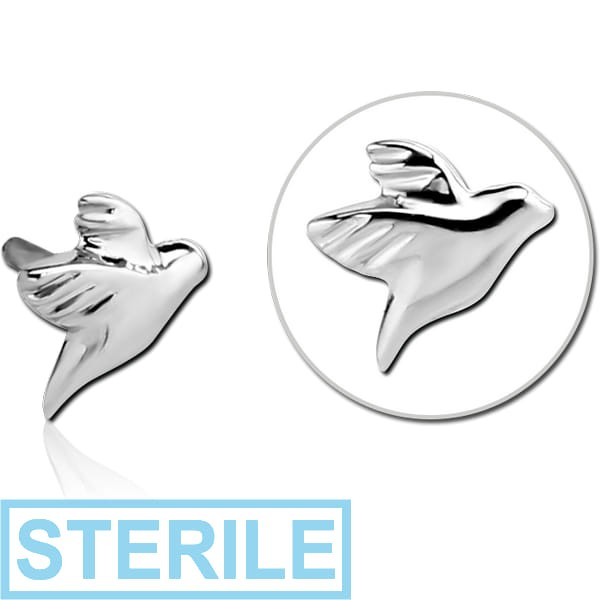 STERILE SURGICAL STEEL PUSH FIT ATTACHMENT FOR BIOFLEX INTERNAL LABRET - BIRD