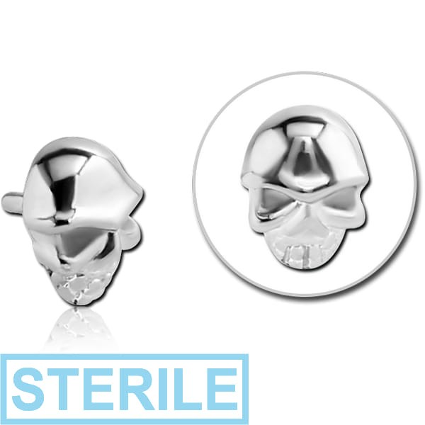 STERILE SURGICAL STEEL PUSH FIT ATTACHMENT FOR BIOFLEX INTERNAL LABRET - SKULL