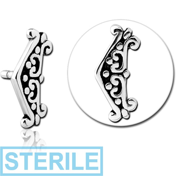 STERILE SURGICAL STEEL PUSH FIT ATTACHMENT FOR BIOFLEX INTERNAL LABRET - FILIGREE