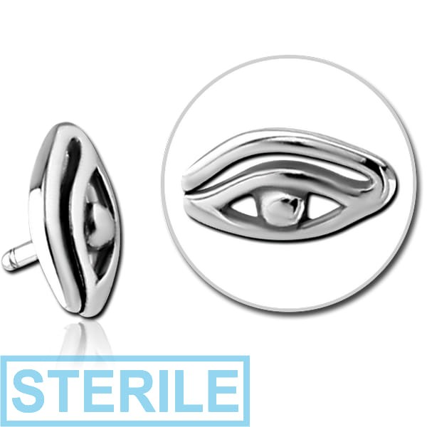 STERILE SURGICAL STEEL PUSH FIT ATTACHMENT FOR BIOFLEX INTERNAL LABRET - EGYPTIAN EYE