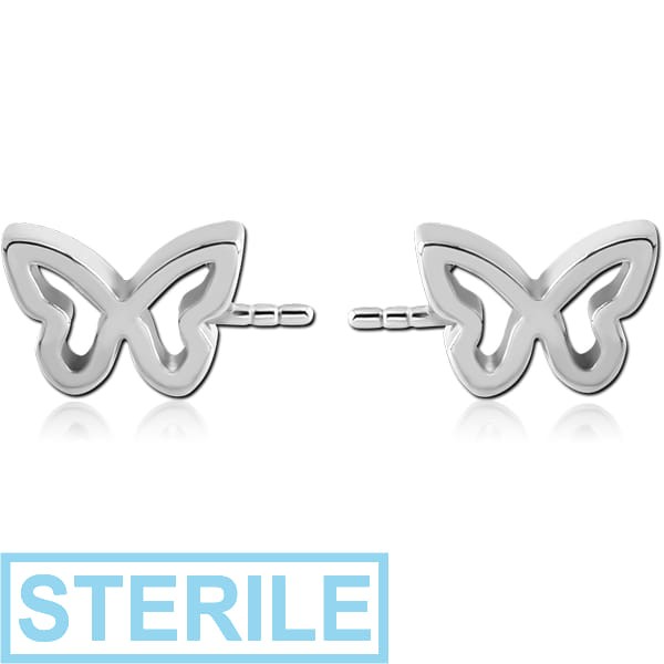 STERILE SURGICAL STEEL PAIR OF SIDE PUSH FIT ATTACHMENTS FOR BIOFLEX INTERNAL NIPPLE SHIELD - BUTTERFLY