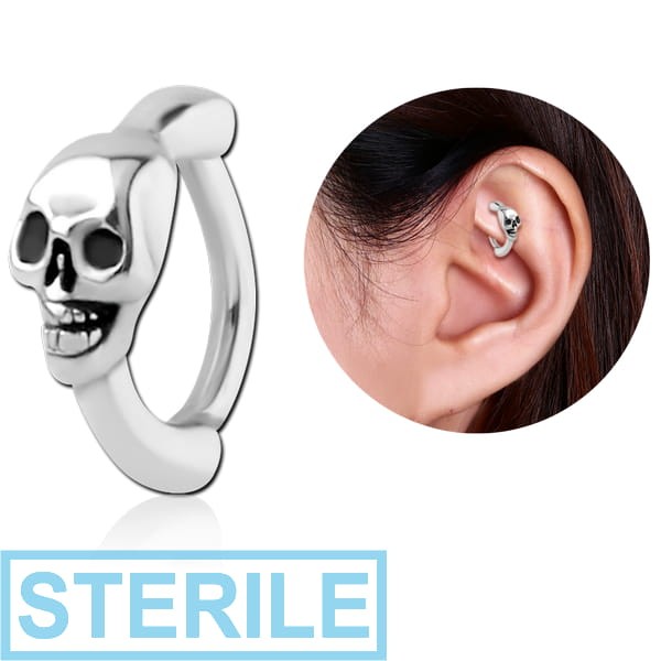 STERILE SURGICAL STEEL ROOK CLICKER - SKULL