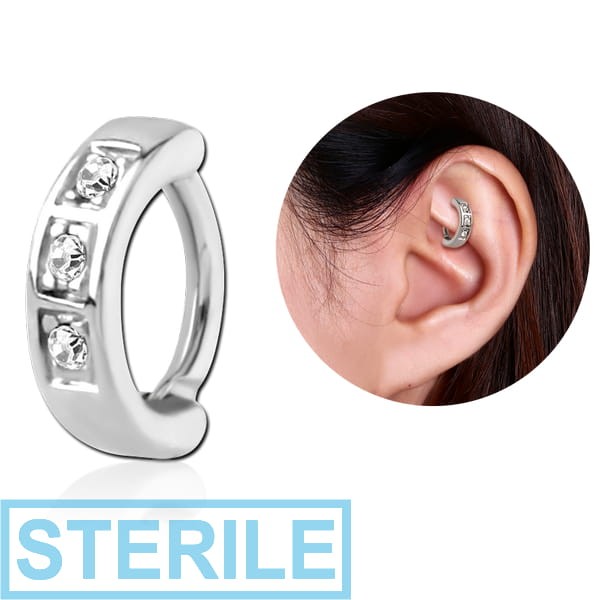 STERILE SURGICAL STEEL JEWELLED ROOK CLICKER