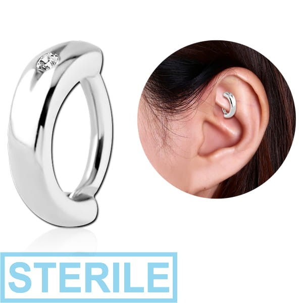 STERILE SURGICAL STEEL JEWELLED ROOK CLICKER