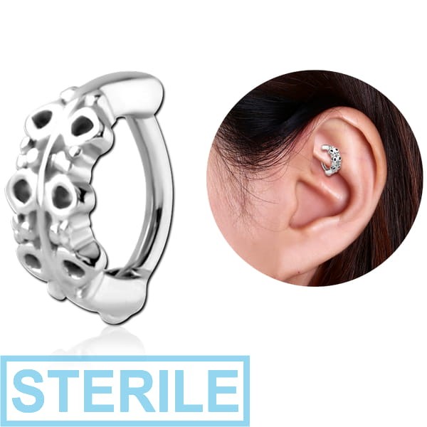 STERILE SURGICAL STEEL ROOK CLICKER - FILIGREE