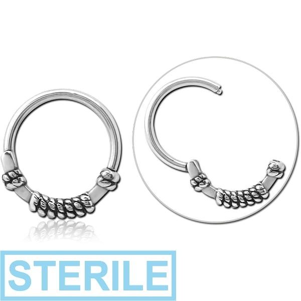 STERILE SURGICAL STEEL HINGED CLICKER - THREE ROPES