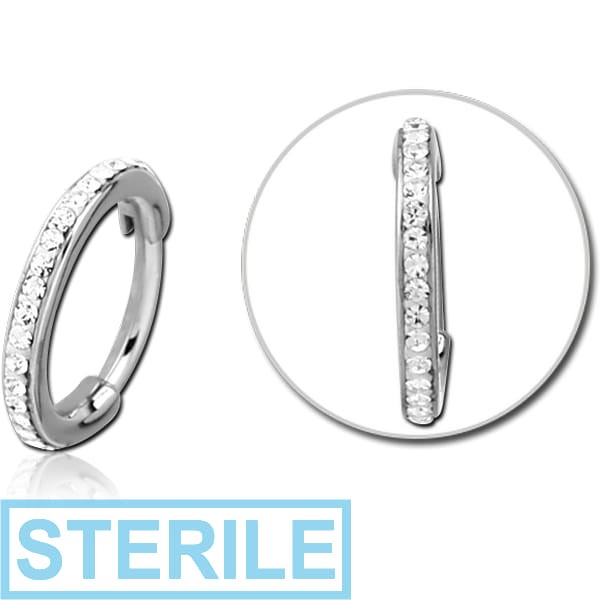 STERILE SURGICAL STEEL CRYSTALINE JEWELLED MULTI PURPOSE CLICKER